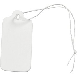 Mærkater, str. 15x30 mm, hvid, 100 stk./ 1 pk.