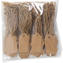 M&aelig;rkater, str. 15x30 mm, lys brun, 100 stk./ 1 pk.