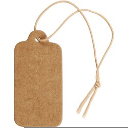 M&aelig;rkater, str. 15x30 mm, lys brun, 100 stk./ 1 pk.