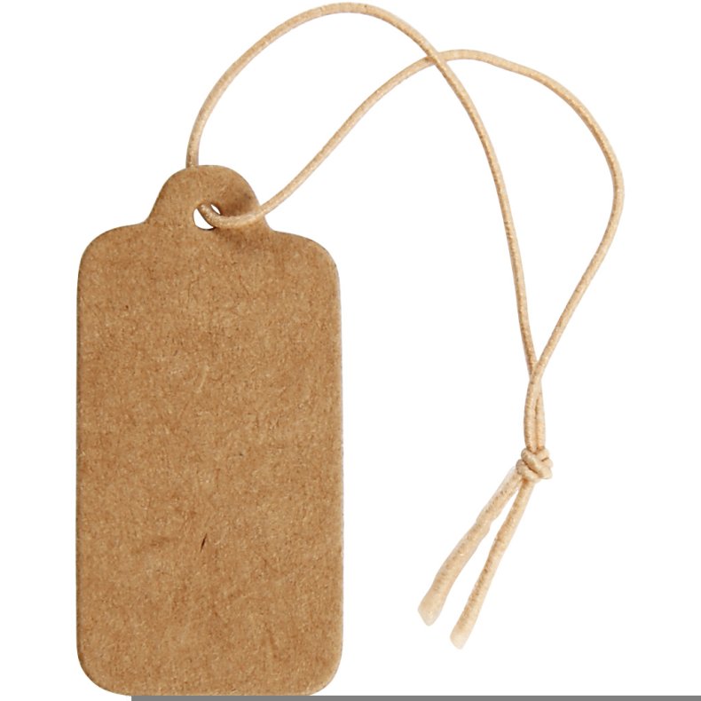 M&aelig;rkater, str. 15x30 mm, lys brun, 100 stk./ 1 pk.