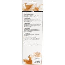 Nature Line Pensler, nr. 00+1+2+4, L: 18,5-19 cm, B: 5-7 mm, flad, 4 stk./ 1 pk.