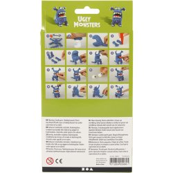 Funny Friends, monster, bl&aring;, 1 pk.