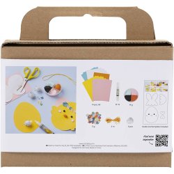 Mini DIY Kit Papirpynt, karton med pynt, 1 s&aelig;t