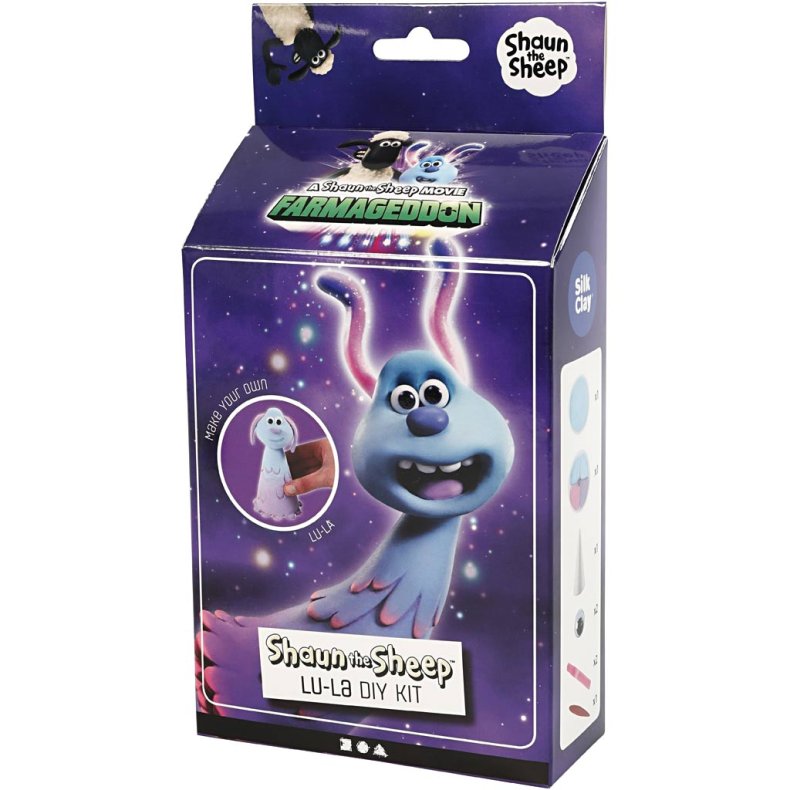 LU-LA, lysebl&aring;, pink, lilla, 1 s&aelig;t