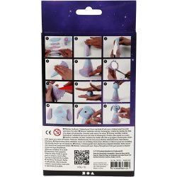 LU-LA, lysebl&aring;, pink, lilla, 1 s&aelig;t