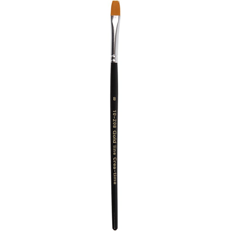 Nylon Pensler, 8, L: 18,5 cm, B: 8 mm, flad, 12 stk./ 1 pk.