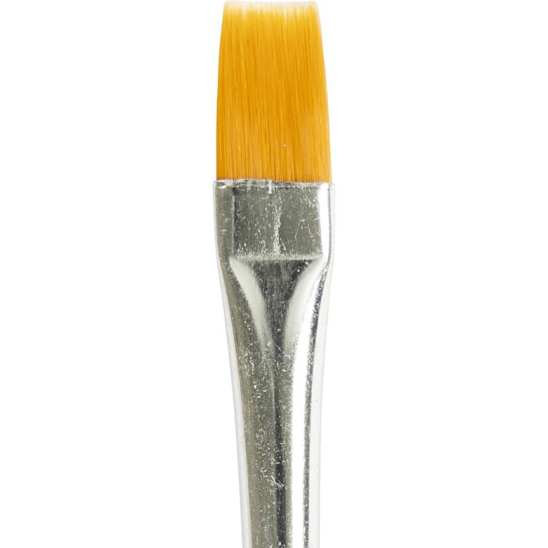 Nylonpensler, nr. 8, L: 18,5 cm, B: 8 mm, flad, 12 stk./ 1 pk.