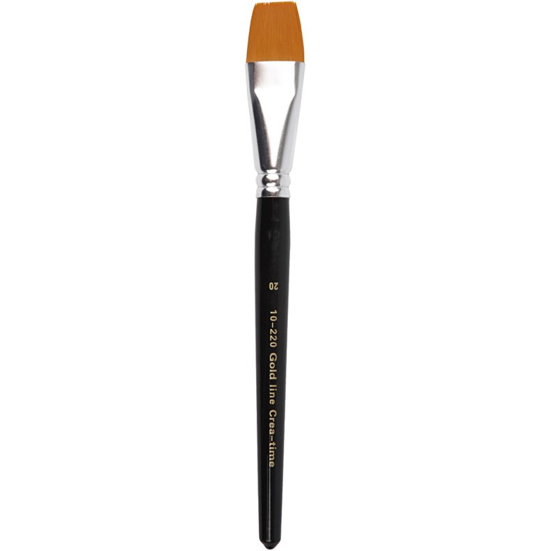 Nylon Pensler, nr. 20, L: 21 cm, B: 24 mm, flad, 6 stk./ 1 pk.
