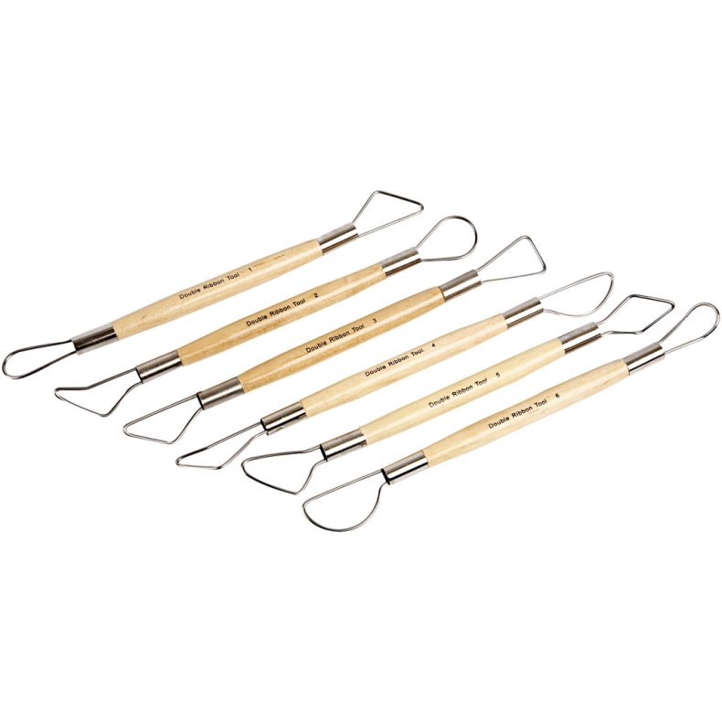 Lerslynge, runde kanter, L: 20 cm, 6 stk./ 1 pk.