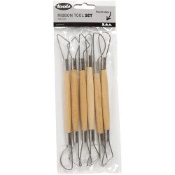 Lerslynge, runde kanter, L: 20 cm, 6 stk./ 1 pk.