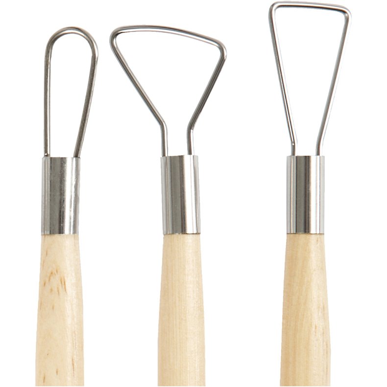 Lerslynge, runde kanter, L: 20 cm, 6 stk./ 1 pk.