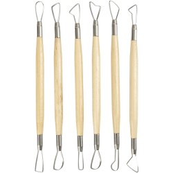 Lerslynge, skarpe kanter, L: 20 cm, 6 stk./ 1 pk.