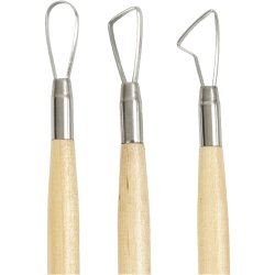 Lerslynge, skarpe kanter, L: 20 cm, 6 stk./ 1 pk.