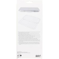 Malerpalet med l&aring;g, str. 27x12,7x2,3 cm, s&oslash;lv, hvid, 1 stk.