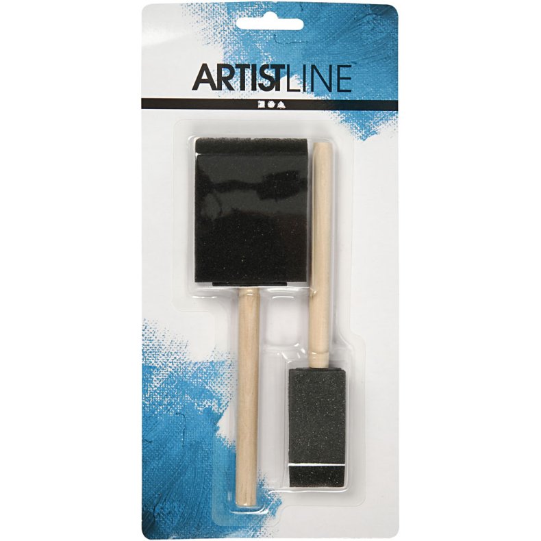 Skumpensler, L: 15,5-16 cm, B: 25+50 mm, 2 stk./ 1 pk.