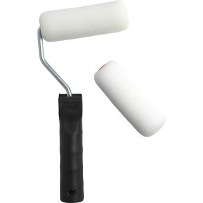 Malerruller med håndtag, B: 10 cm, 1 sæt