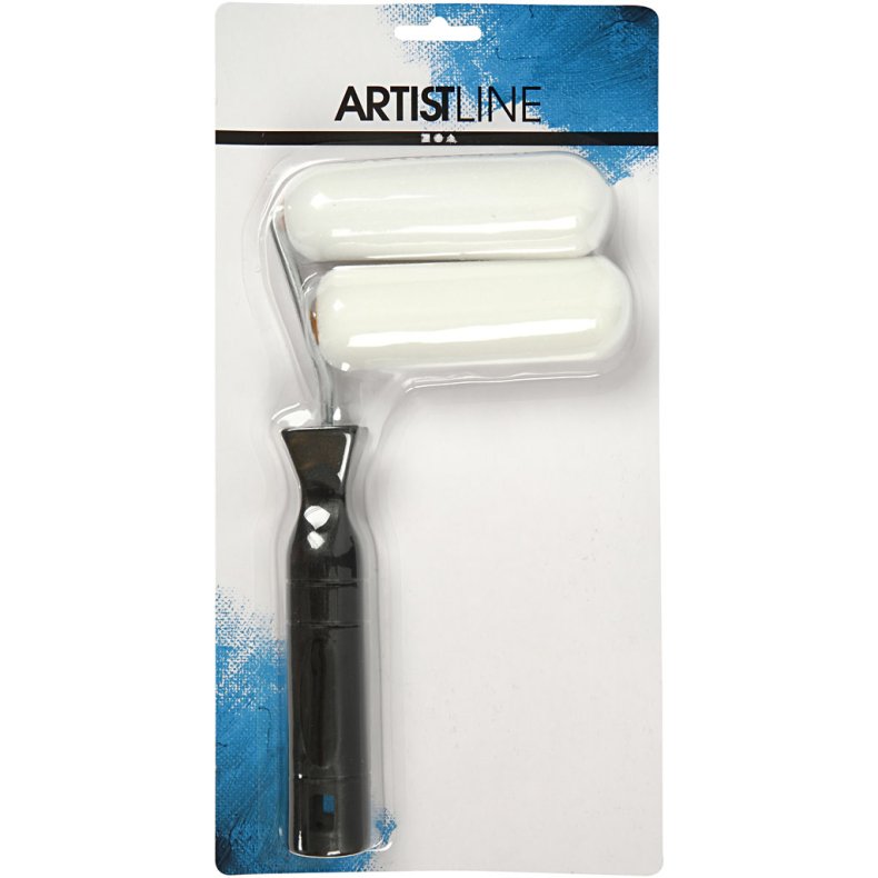 Malerruller med h&aring;ndtag, B: 10 cm, 1 s&aelig;t