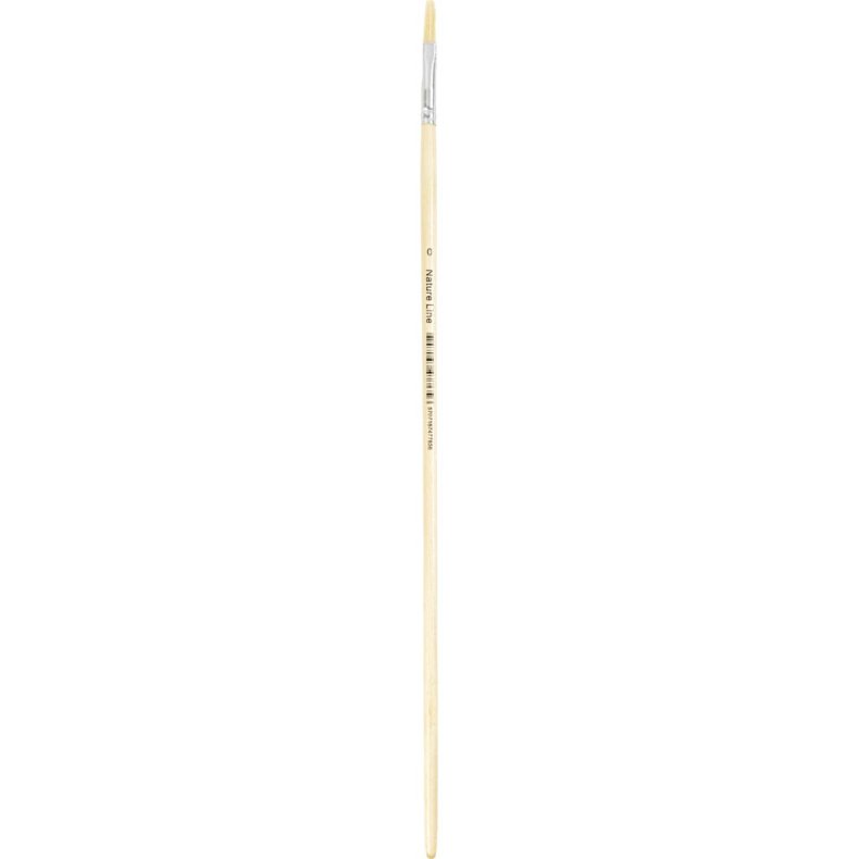 Nature Line Pensler, nr. 0, B: 4 mm, lange skafter, 12 stk./ 1 pk.