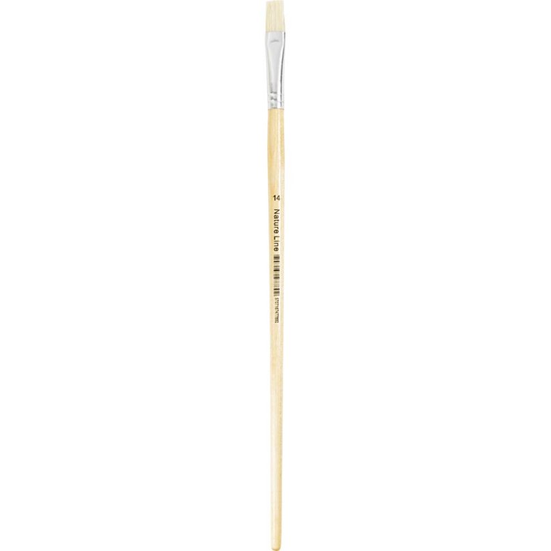 Nature Line Pensler, nr. 14, L: 32 cm, B: 12 mm, lange skafter, 12 stk./ 1 pk.