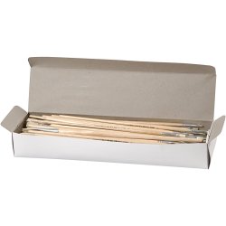 Nature Line Pensler, nr. 1+2+4+8+14+20, L: 27,5-33 cm, B: 5-19 mm, flad, 64 stk./ 1 pk.