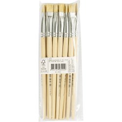 Nature Line Pensler, nr. 12, L: 19 cm, B: 11 mm, flad, 12 stk./ 1 pk.