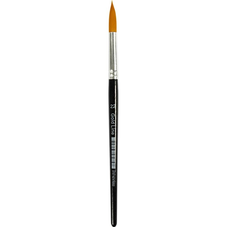 Nylonpensler, nr. 22, L: 21 cm, B: 8 mm, rund, 6 stk./ 1 pk.