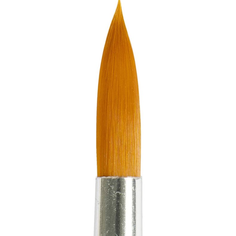 Nylonpensler, nr. 22, L: 21 cm, B: 8 mm, rund, 6 stk./ 1 pk.