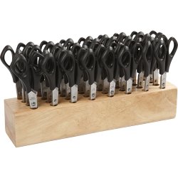 Skolesakse med Holder, L: 14 cm, rund, 1 s&aelig;t