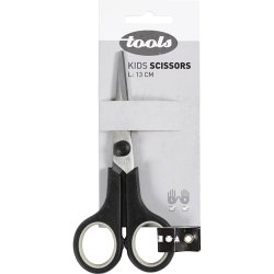 B&oslash;rnesaks, L: 13 cm, spids, h&oslash;jre- og venstreh&aring;nd, 1 stk.