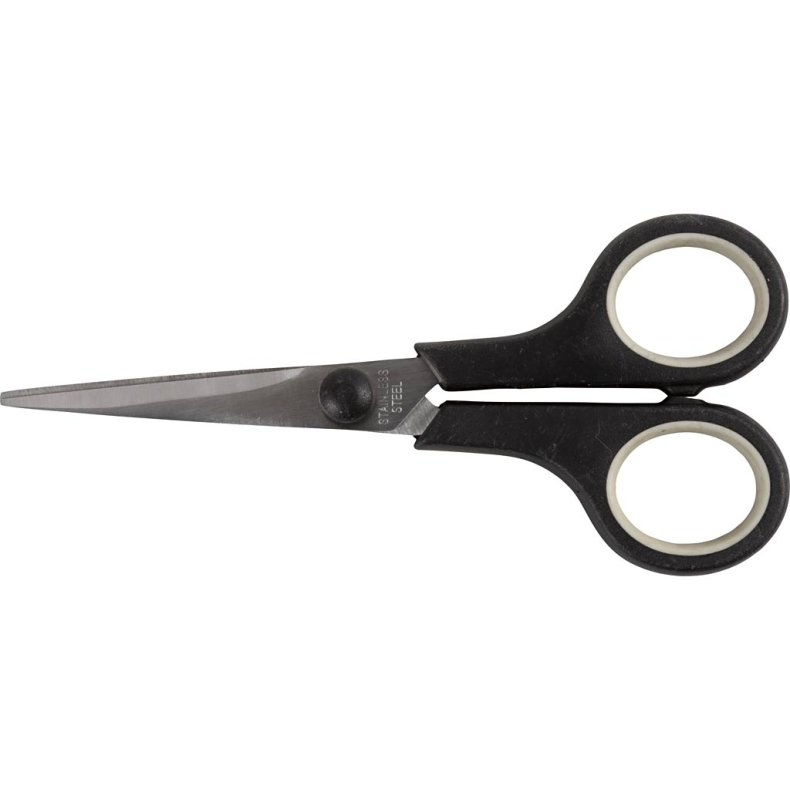 B&oslash;rnesaks, L: 13 cm, spids, h&oslash;jre- og venstreh&aring;nd, 1 stk.