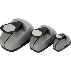 Lag-p&aring;-lag stansejernss&aelig;t, sekskant, str. 25+49+75 mm, 3 stk./ 1 pk.