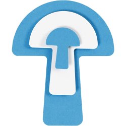 Lag-p&aring;-lag stansejernss&aelig;t, svampe, str. 25+50+75 mm, 3 stk./ 1 pk.