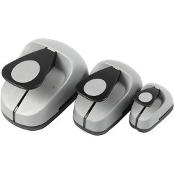 Lag-p&aring;-lag stansejernss&aelig;t, &aelig;g, str. 25+50+76 mm, 3 stk./ 1 pk.