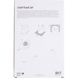 Lag-p&aring;-lag stansejernss&aelig;t, &aelig;g, str. 25+50+76 mm, 3 stk./ 1 pk.