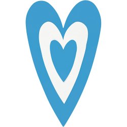 Lag-p&aring;-lag stansejernss&aelig;t, hjerte, str. 25+49+75 mm, 3 stk./ 1 pk.