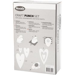 Lag-p&aring;-lag stansejernss&aelig;t, hjerte, str. 25+49+75 mm, 3 stk./ 1 pk.