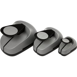 Lag-p&aring;-lag stansejernss&aelig;t, rund, str. 25+49+75 mm, 3 stk./ 1 pk.