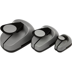 Lag-på-lag stansejernssæt, rund, str. 25+49+75 mm, 3 stk./ 1 pk.