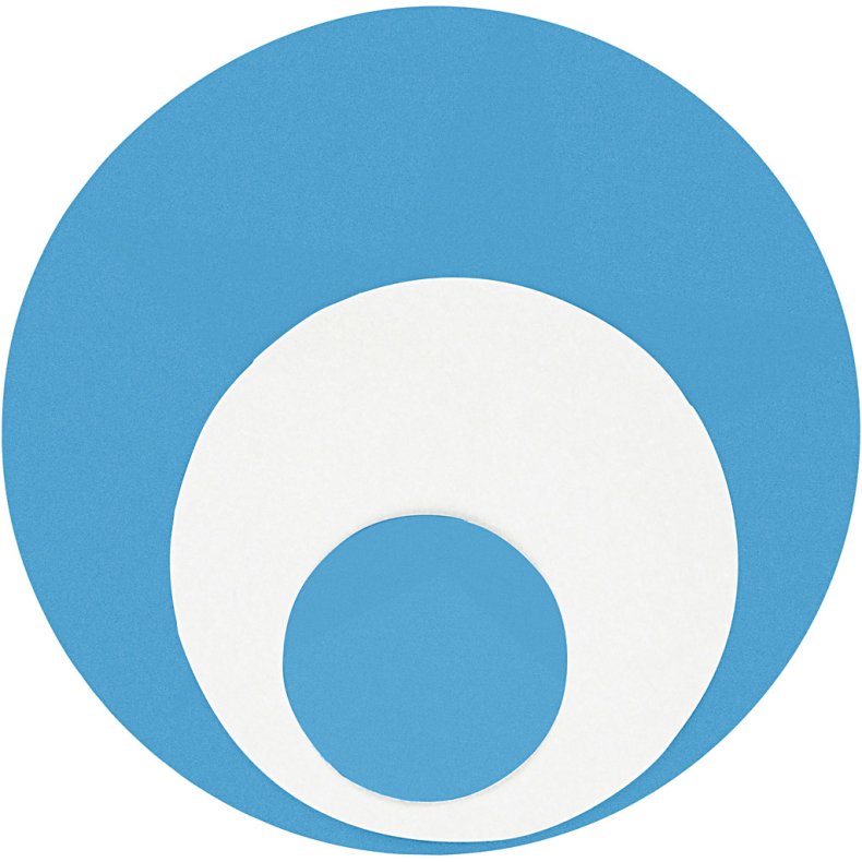 Lag-p&aring;-lag stansejernss&aelig;t, rund, str. 25+49+75 mm, 3 stk./ 1 pk.