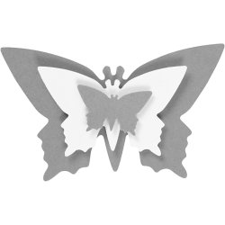 Lag-p&aring;-lag stansejernss&aelig;t, sommerfugl, str. 25+49+75 mm, 3 stk./ 1 pk.