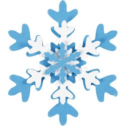 Lag-p&aring;-lag stansejernss&aelig;t, iskrystal, str. 25+49+75 mm, 3 stk./ 1 pk.