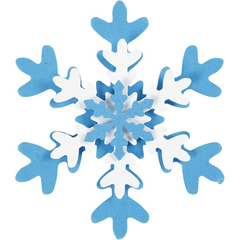 Lag-p&aring;-lag stansejernss&aelig;t, iskrystal, str. 25+49+75 mm, 3 stk./ 1 pk.