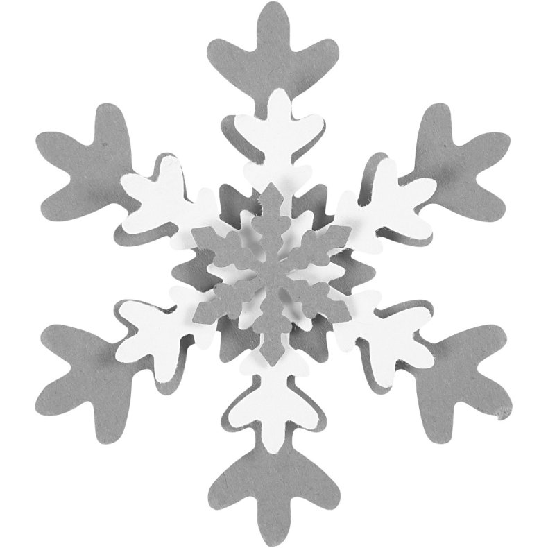 Lag-p&aring;-lag stansejernss&aelig;t, iskrystal, str. 25+49+75 mm, 3 stk./ 1 pk.