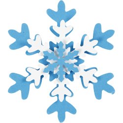 Lag-p&aring;-lag stansejernss&aelig;t, iskrystal, str. 25+49+75 mm, 3 stk./ 1 pk.