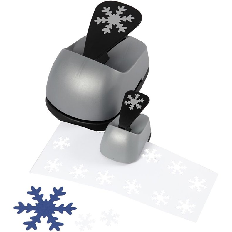 Lag-p&aring;-lag stansejernss&aelig;t, iskrystal, str. 25+49+75 mm, 3 stk./ 1 pk.