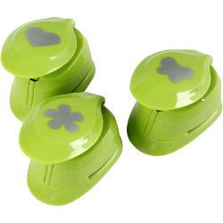 Stansejern, blomst, sommerfugl, hjerte, str. 25 mm, 3 stk./ 1 pk.