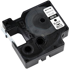 Dymo Tape, B: 12 mm, hvid, 7 m/ 1 rl.