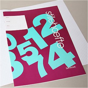 Stilehæfte , 5 x 5 mm kvadrater, str. 21x29,7 cm, 64 , 70 g, 25 stk./ 1 pk.