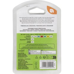 Dymo Tape Plast, L: 4 M, B: 12 mm, hvid, 4 m/ 1 rl.