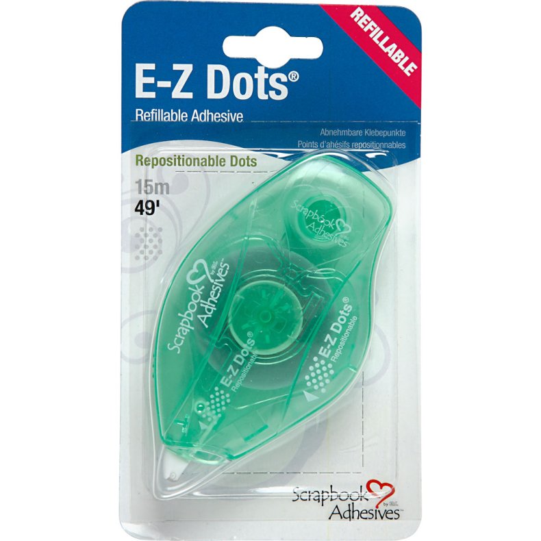 E-Z Runner&reg;, prikker, non-permanent lim, B: 8 mm, 15 m/ 1 rl.